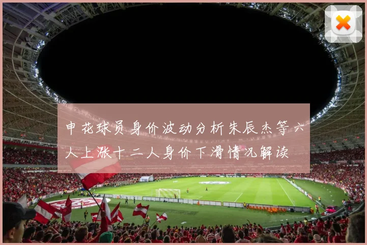 申花球员身价波动分析朱辰杰等六人上涨十二人身价下滑情况解读
